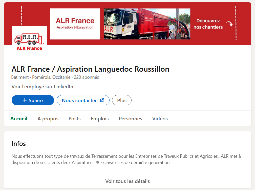 ALR France - Gestion réseaux sociaux - Linkedin